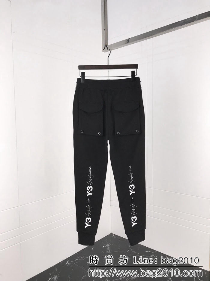 Y-3山本耀司 山本耀司 18ss秋冬新款 刺繡簽名字母印花衛褲 ydi1119